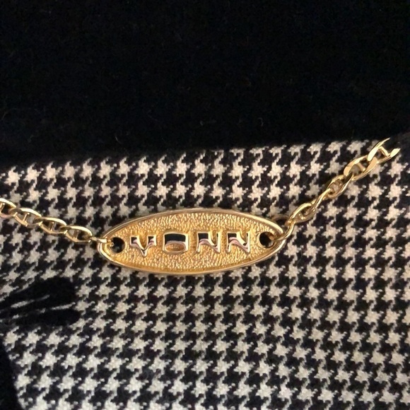 VINTAGE Look Vonn TIF  Collection Black and White Houndstooth Blazer Size 9 - Picture 10 of 15